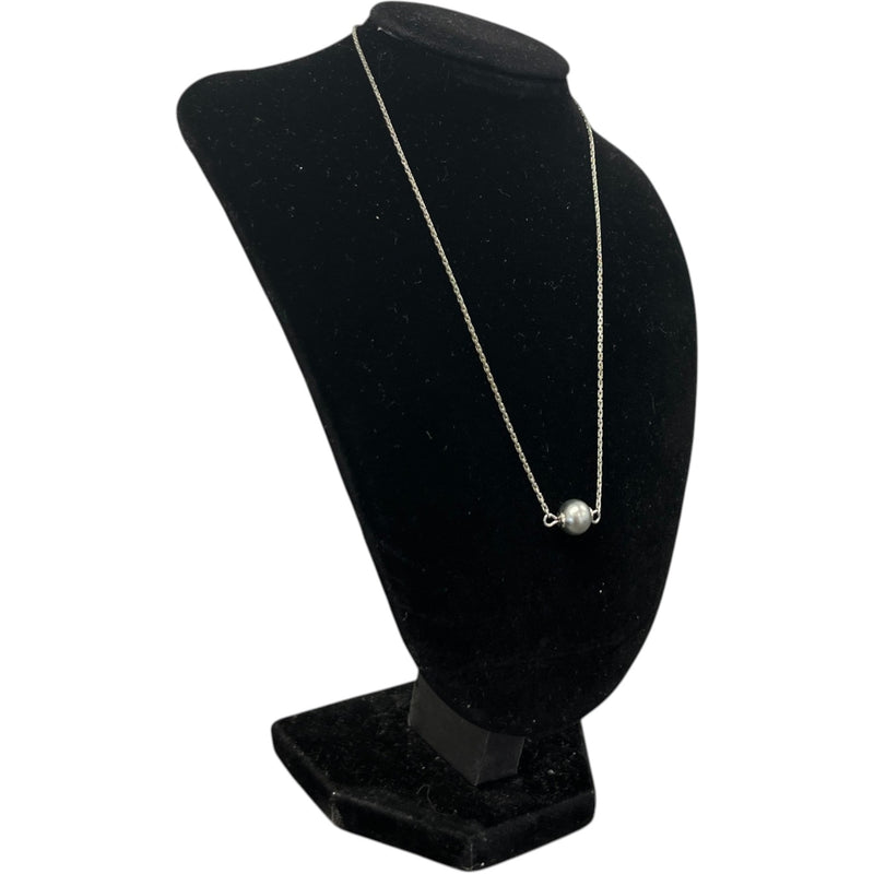 Women's CD Pearl Necklace Silver