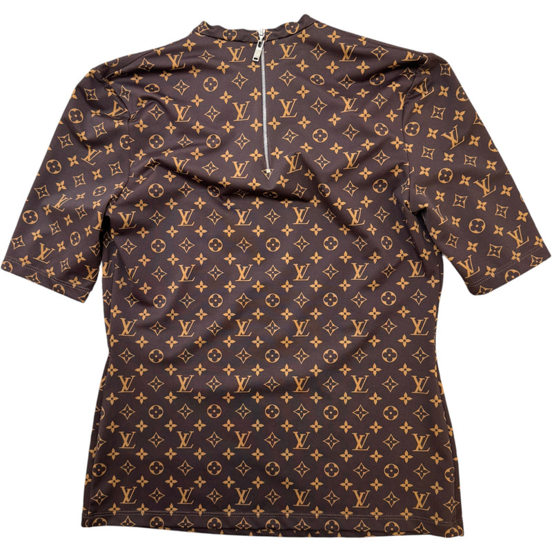 Women's Monogram Lets Vote T-Shirt Brown Size M / UK 10