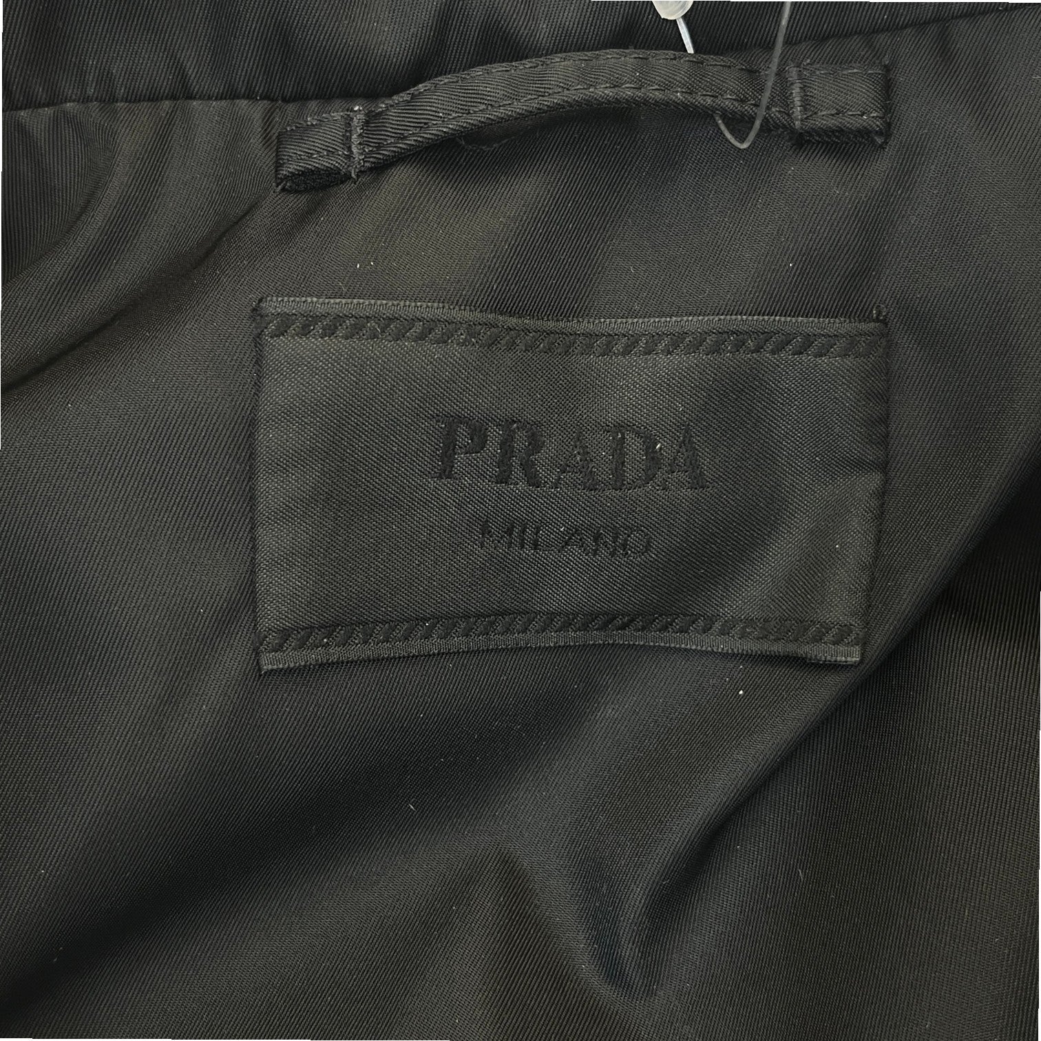 Men's Plaque Logo Re-Nylon Cropped Down Jacket Black Size L - Photo 7