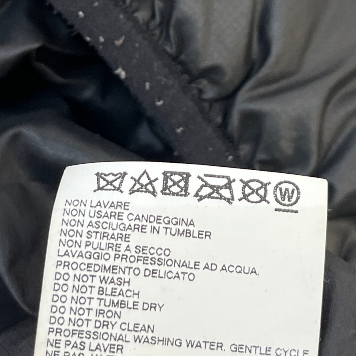 Men's Maple Leaf Logo Down Jacket Black Size M - Photo 6