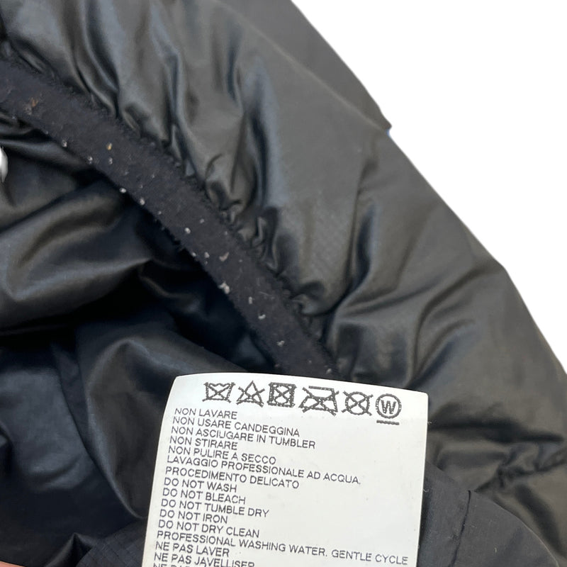 Men's Maple Leaf Logo Down Jacket Black Size M