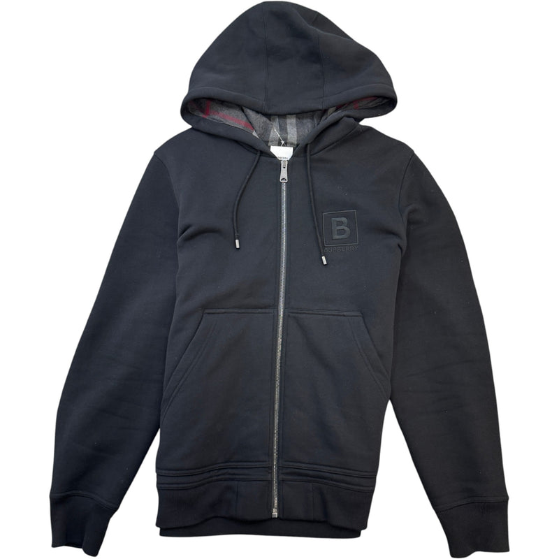 Men's Embroidered Logo Hoodie Black Size M