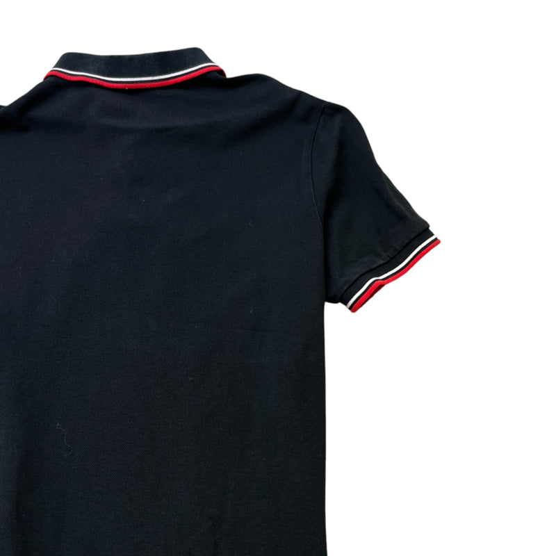 Men's Tab Logo Polo Shirt Black Size L