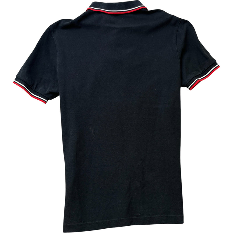 Men's Tab Logo Polo Shirt Black Size L