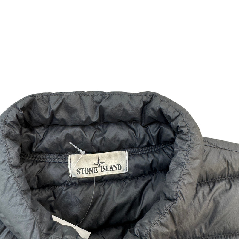 Men's Applique Logo Gilet Black Size M