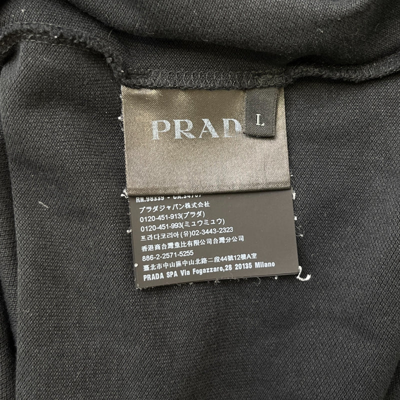 Men's Tab Logo Polo Shirt Black Size L
