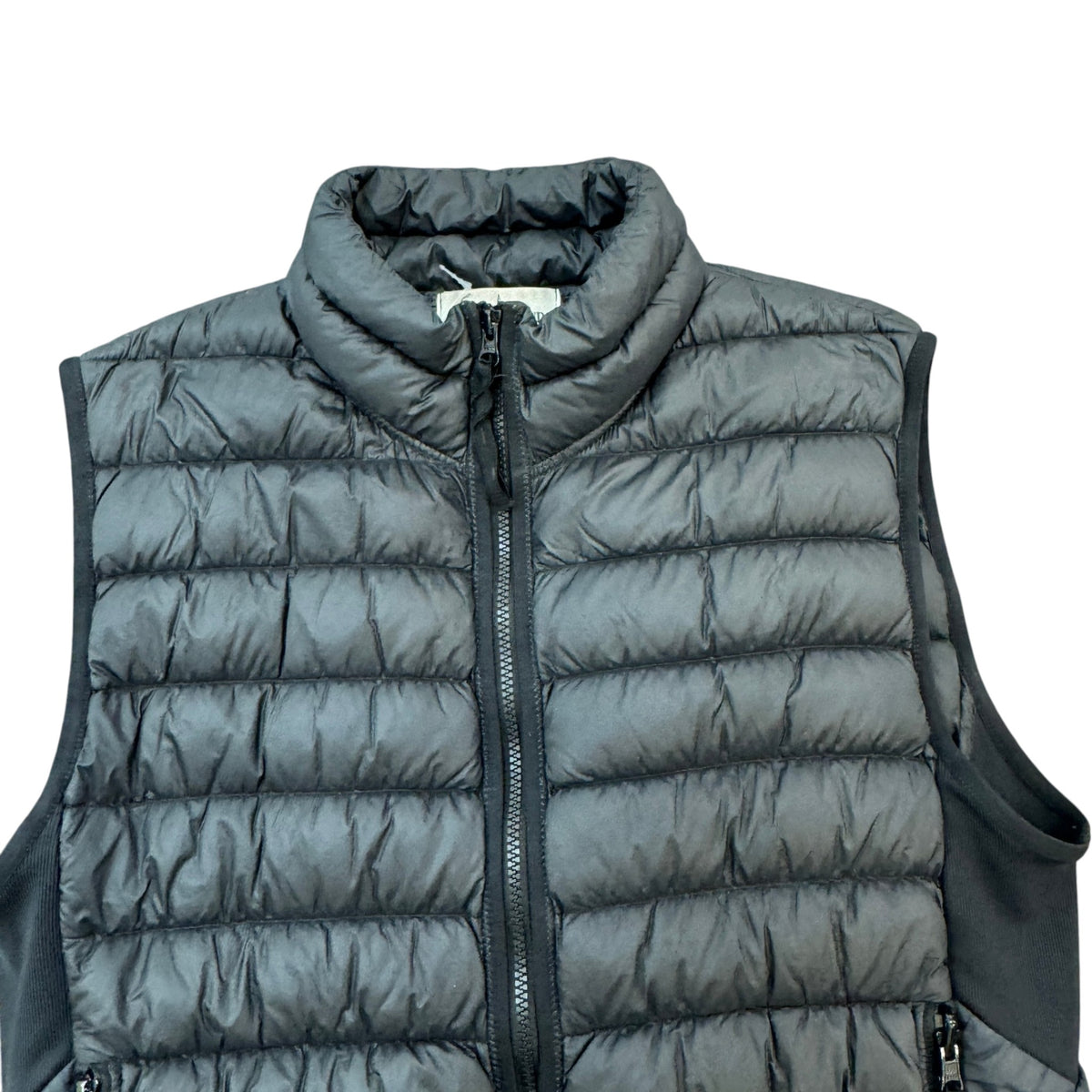 Men's Applique Logo Gilet Black Size M - Photo 3