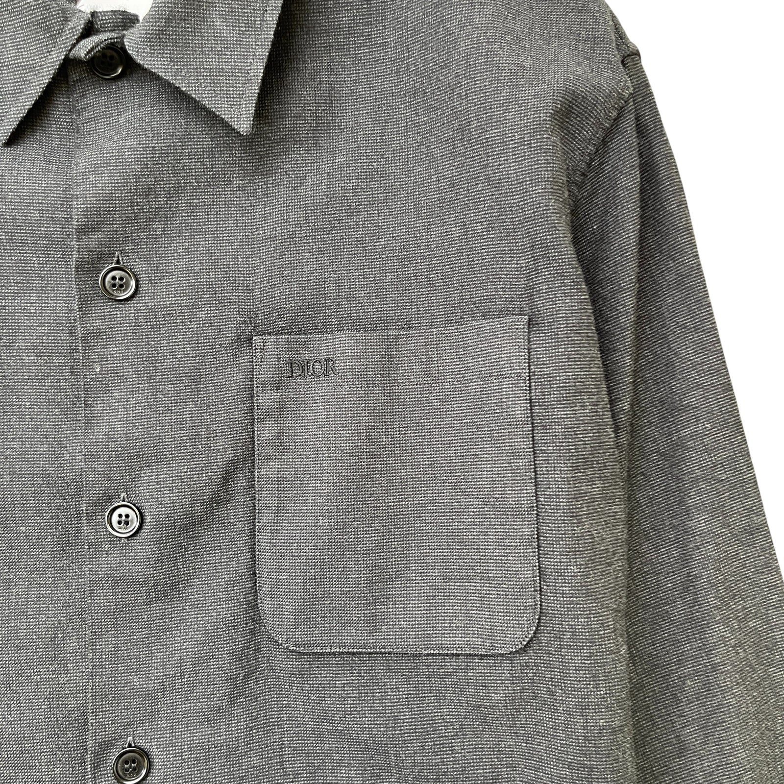 Men's Embroidered Logo Pocket Long Sleeve Shirt Navy Size IT 46 / UK S - Photo 5