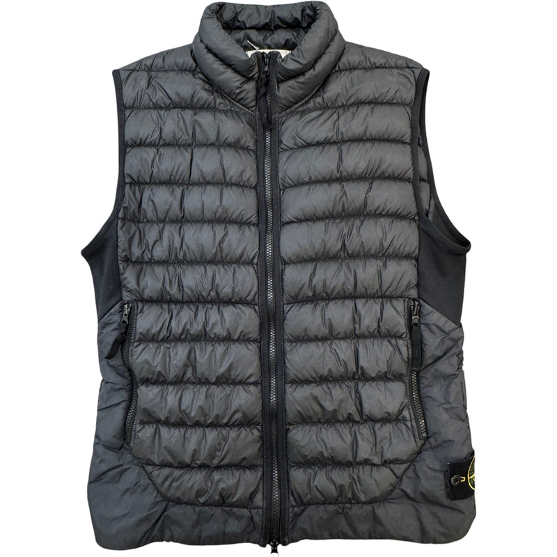Men's Applique Logo Gilet Black Size M