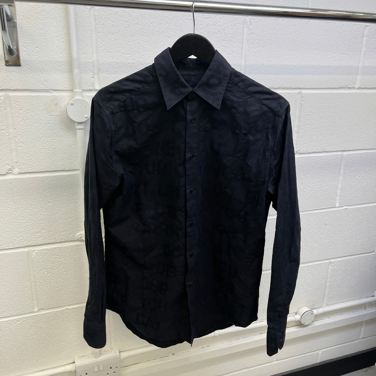 Men's Define Your Print Long Sleeve Shirt Black Size XS - Photo 6