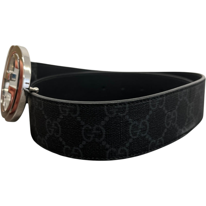 Men's Interlocking G Belt Black Size 32"