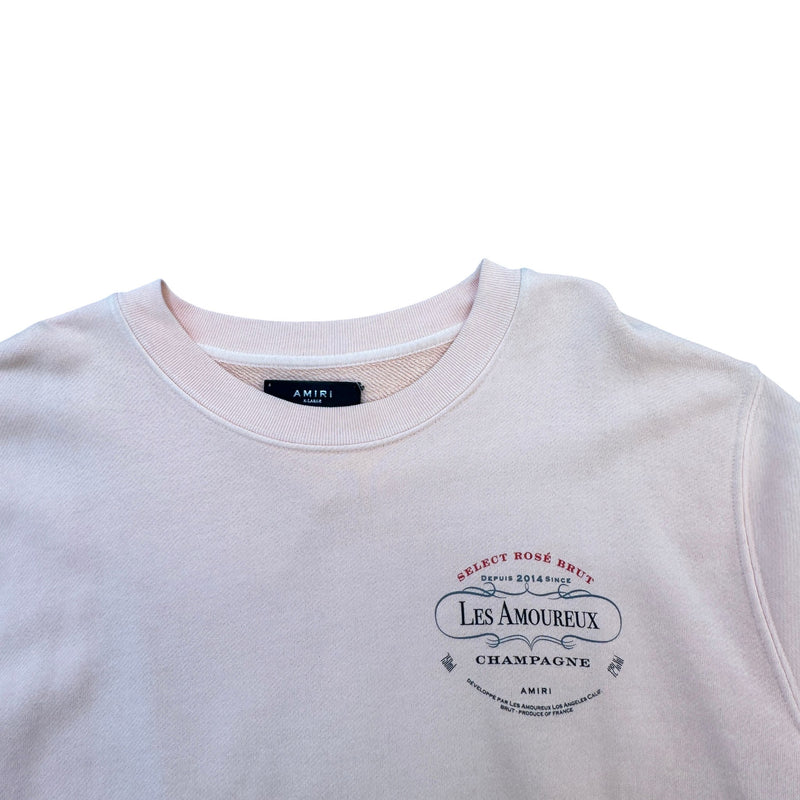 Men's Les Amoureux Sweatshirt Pink Size XL