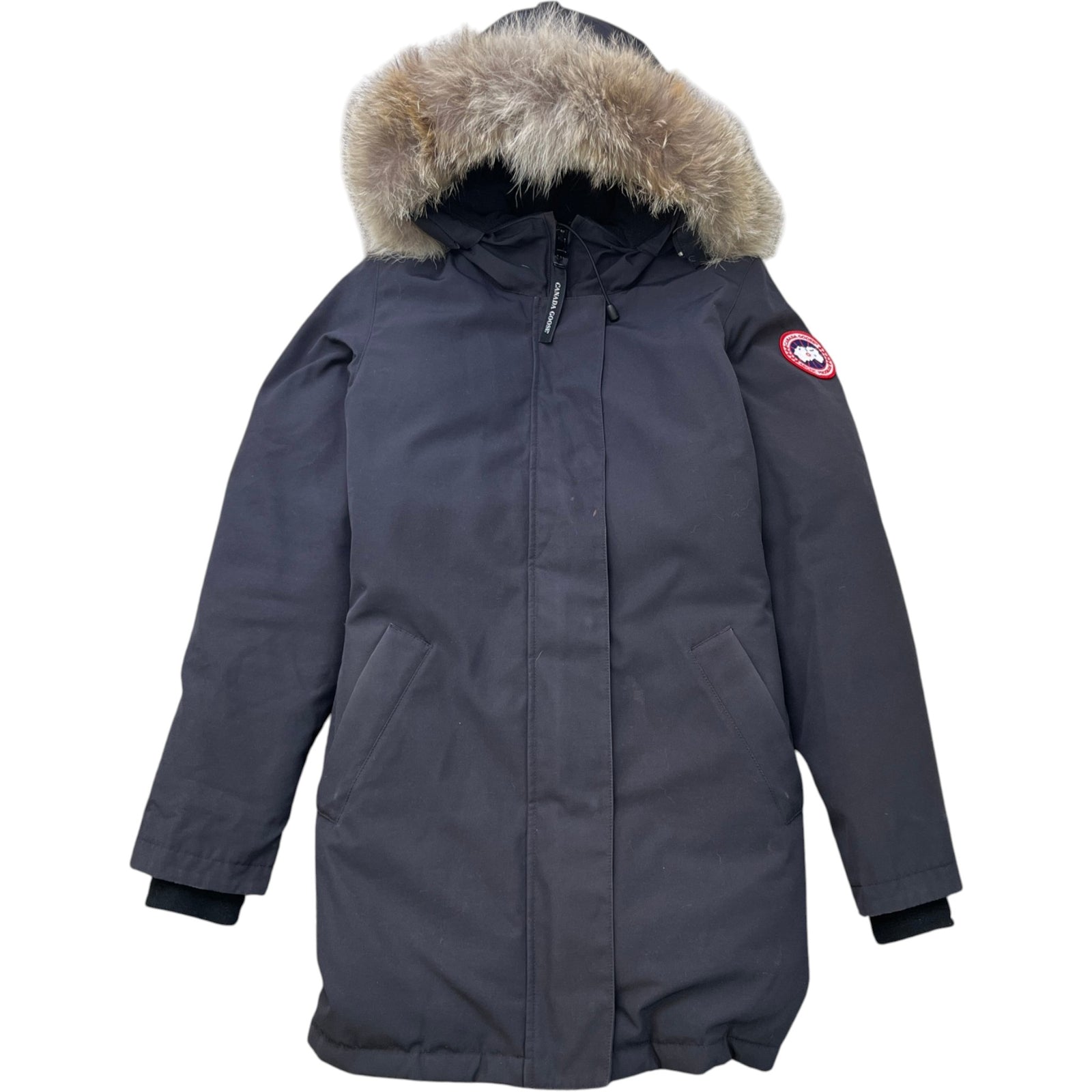 Women's Victoria Parka Down Jacket Navy Size S - Photo 1