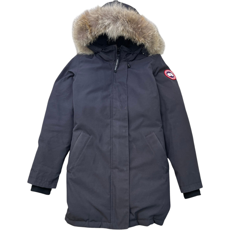 Women's Victoria Parka Down Jacket Navy Size S