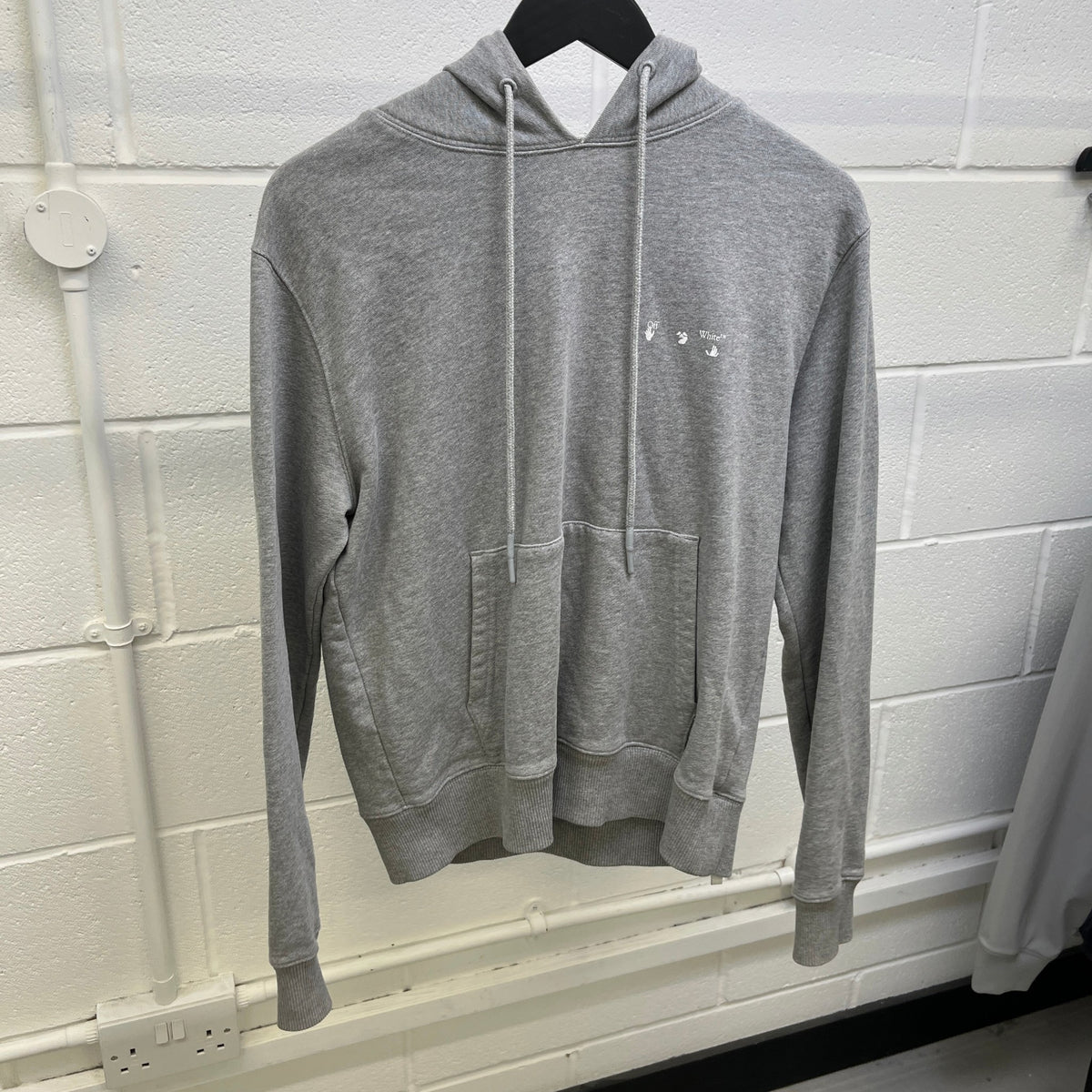 Men's Arrow Logo Hoodie Grey Size S - Photo 7