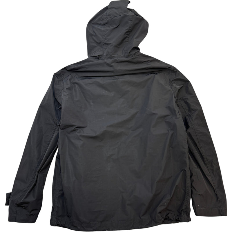 Men's Logo Patch Windbreaker Black Size S