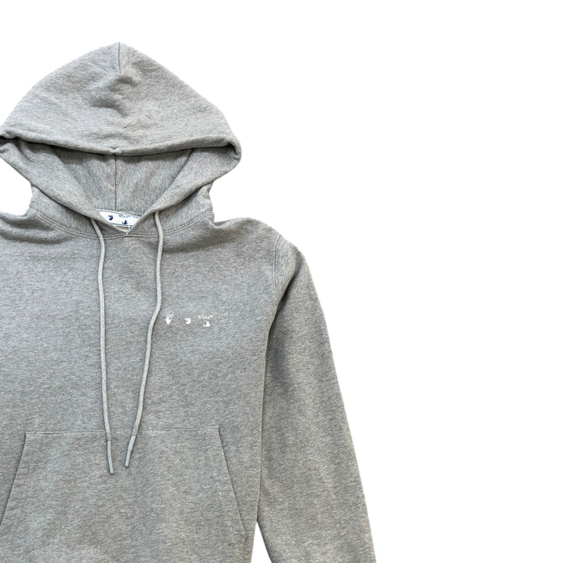 Men's Arrow Logo Hoodie Grey Size S