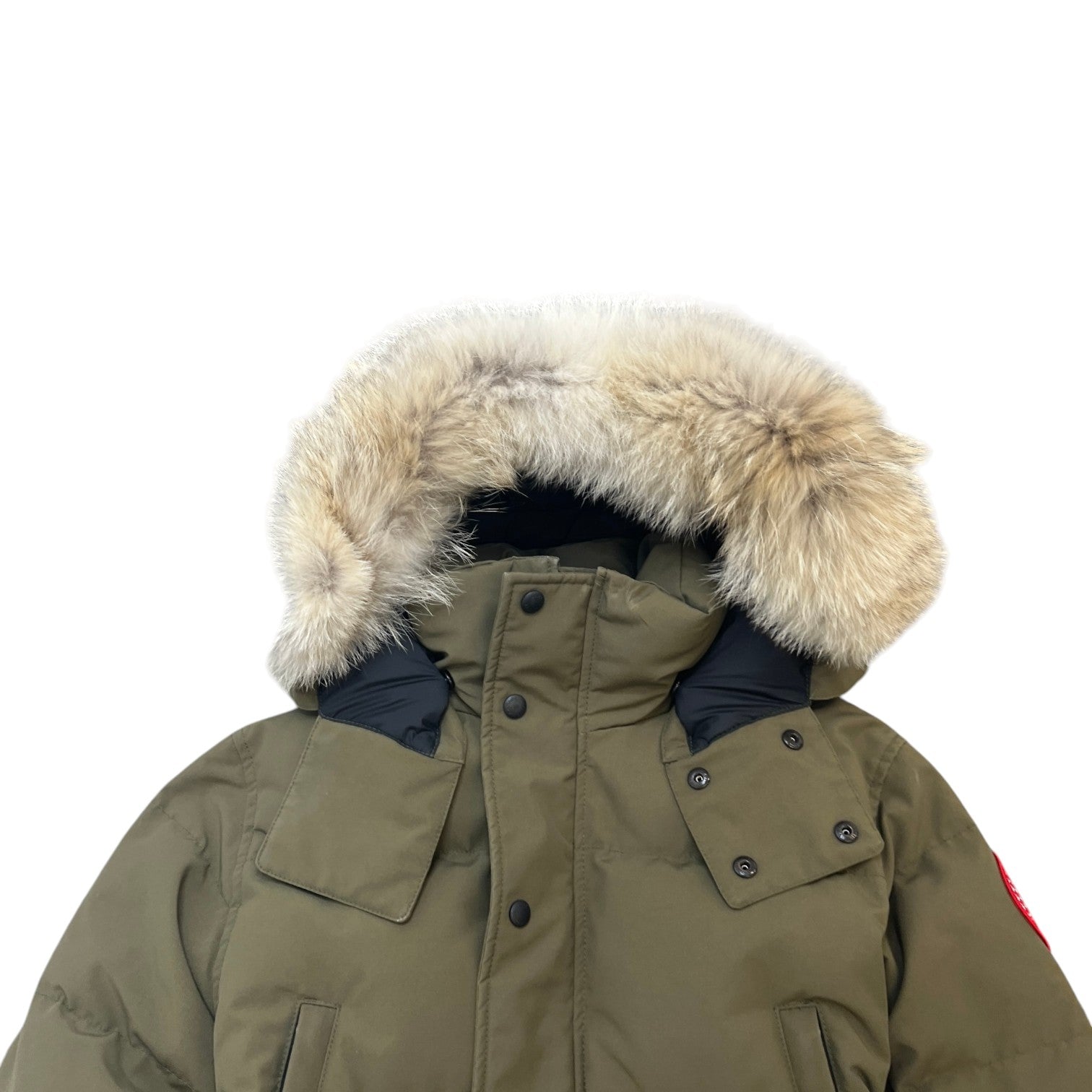 Men's Wyndham Down Jacket Khaki Size M - Photo 5