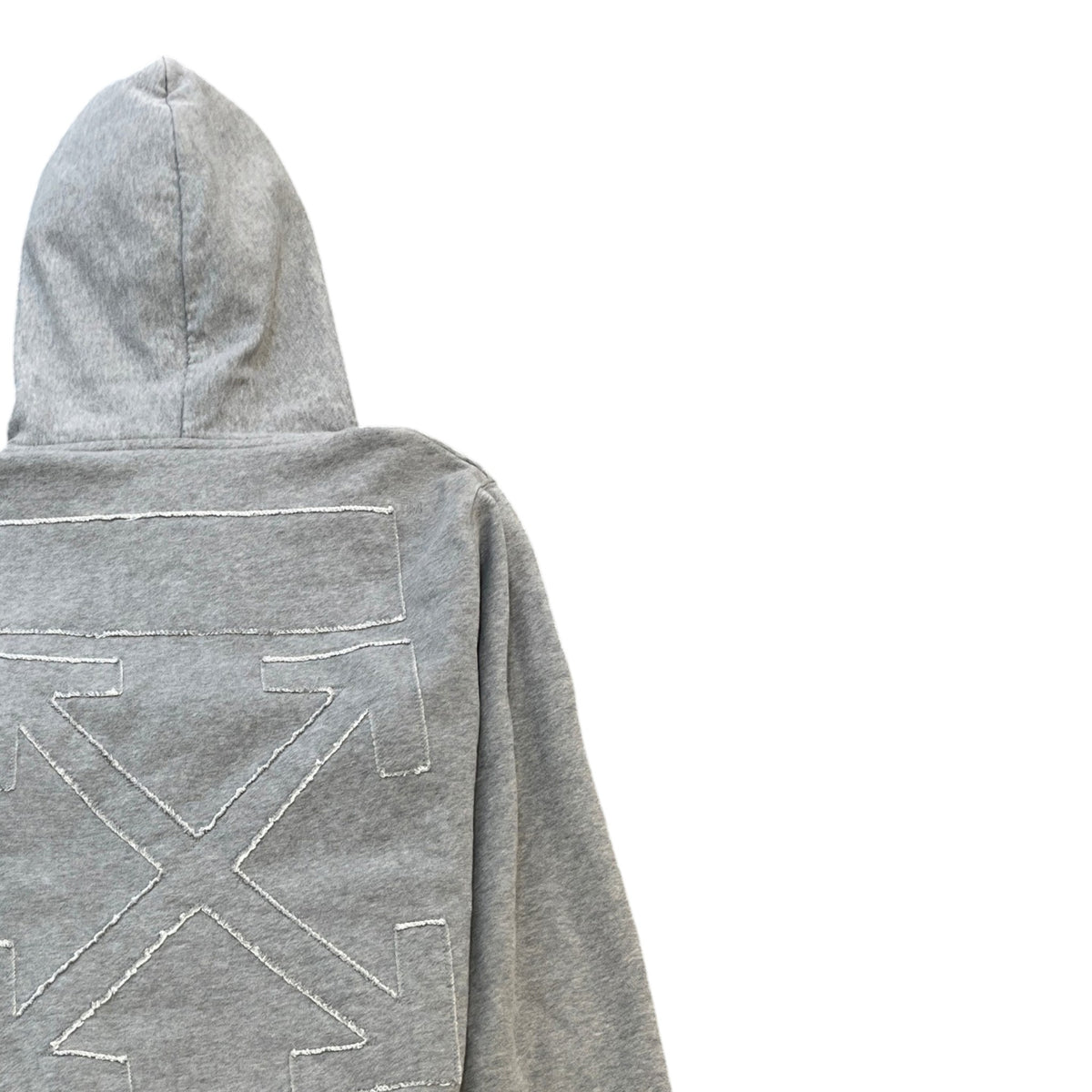 Men's Arrow Logo Hoodie Grey Size S - Photo 4