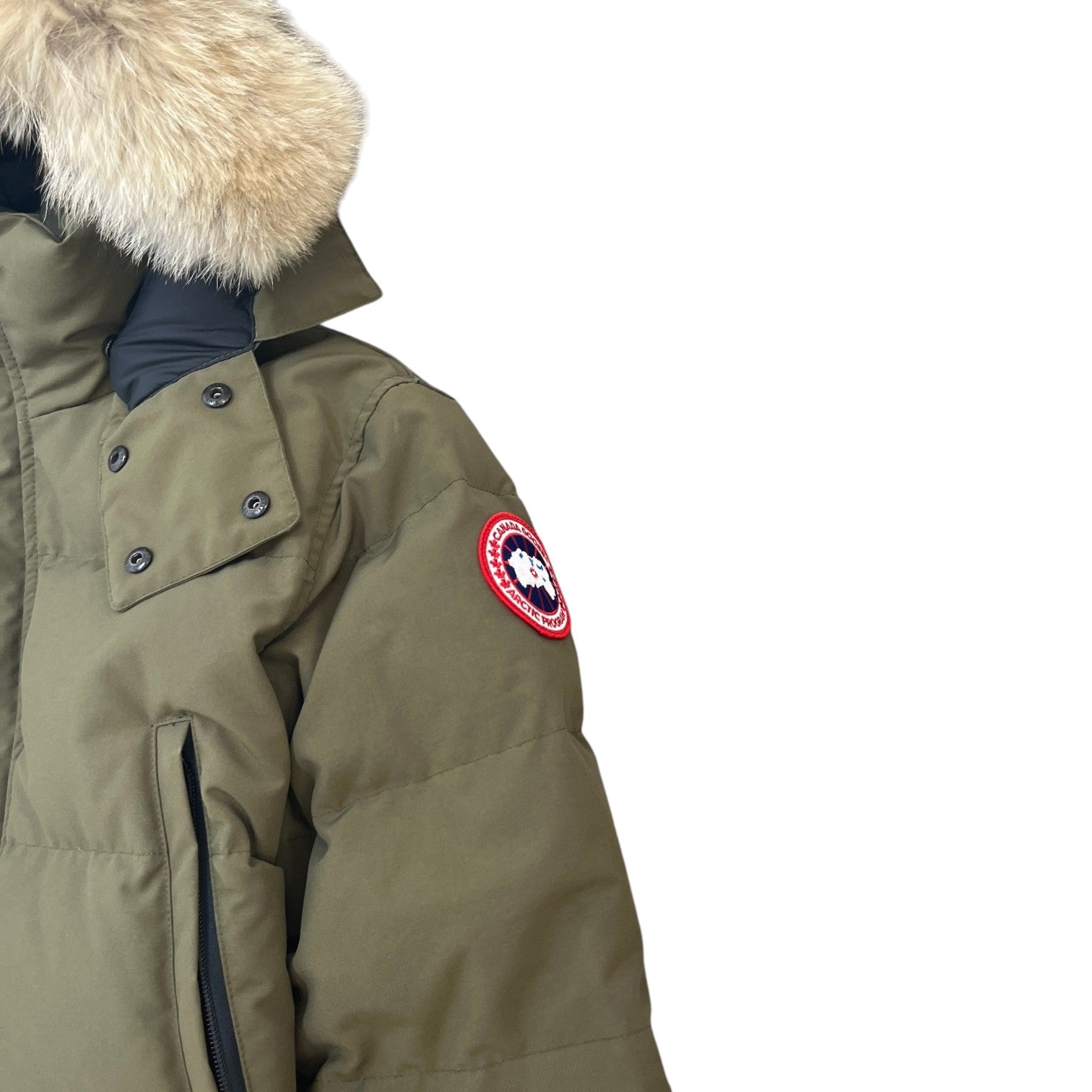 Men's Wyndham Down Jacket Khaki Size M - Photo 6