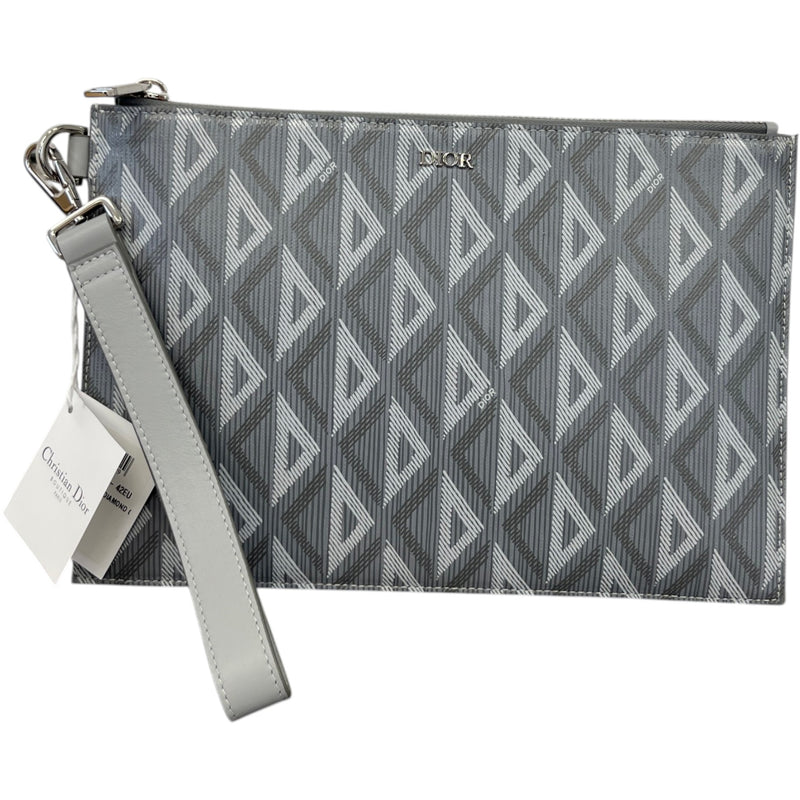 Men's A5 Flat Cd Diamond Pouch Grey