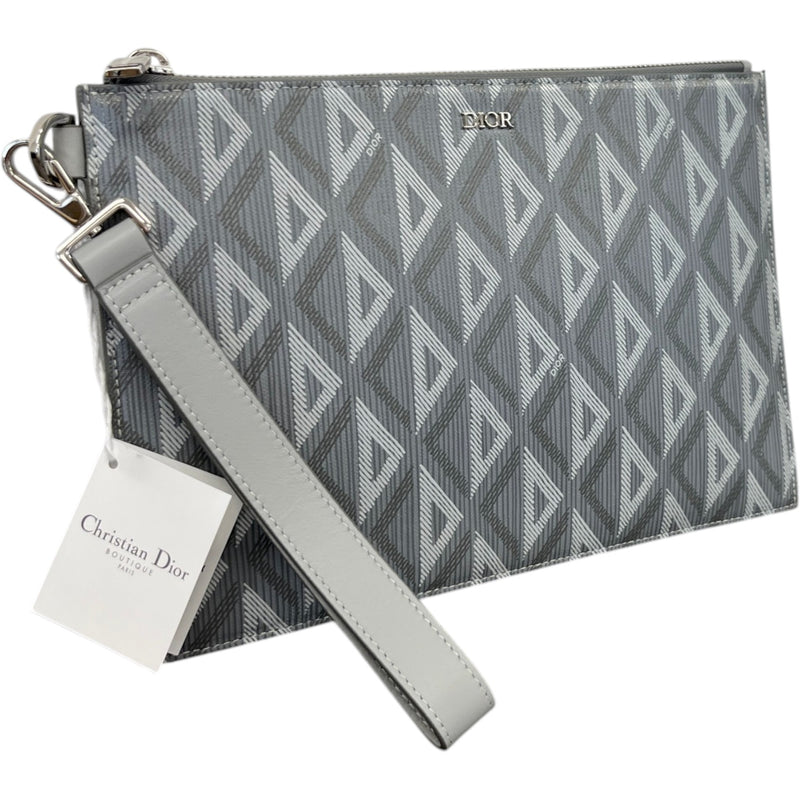 Men's A5 Flat Cd Diamond Pouch Grey