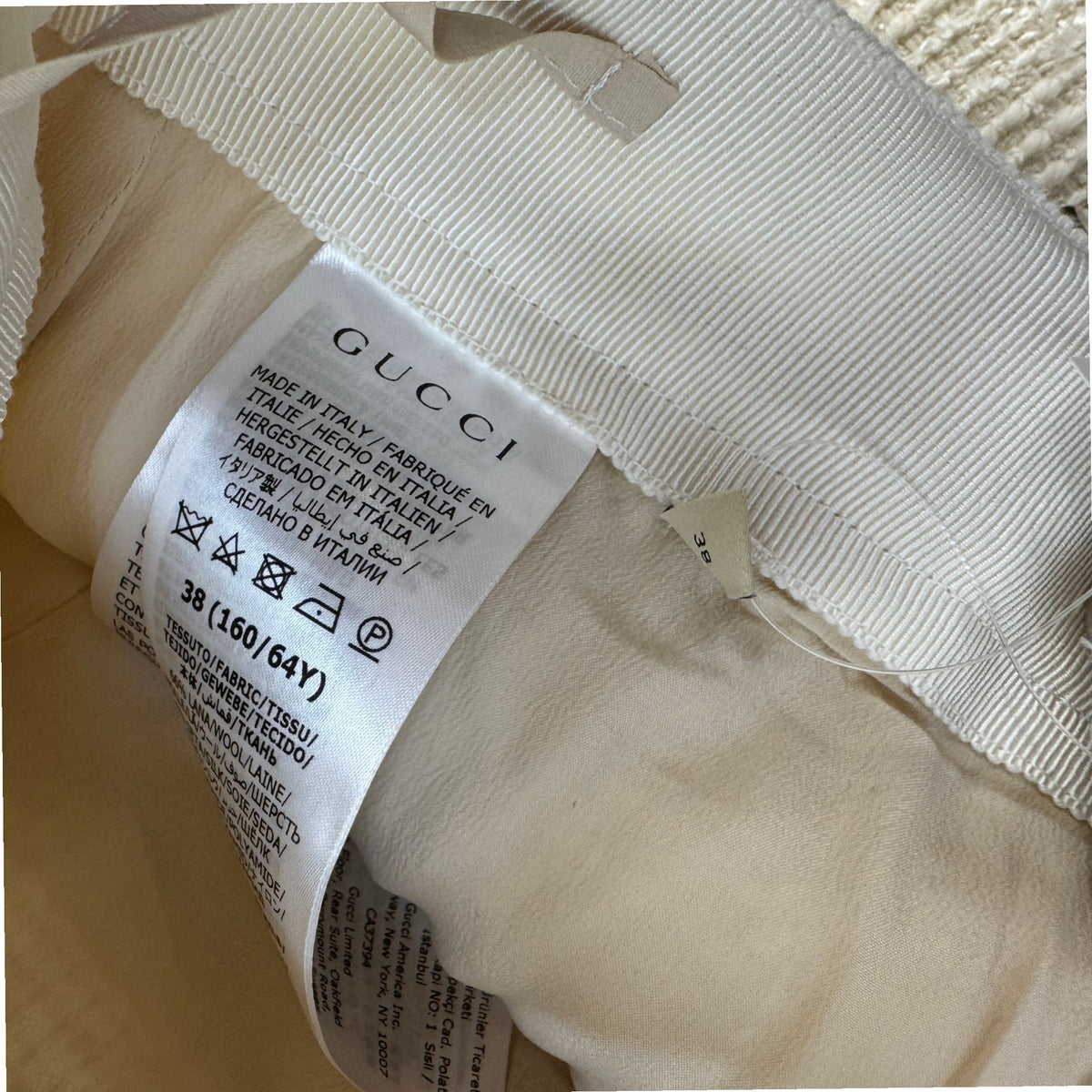 Women's Tailored Wool-Blend Shorts Cream Size M / UK 10 - Photo 5