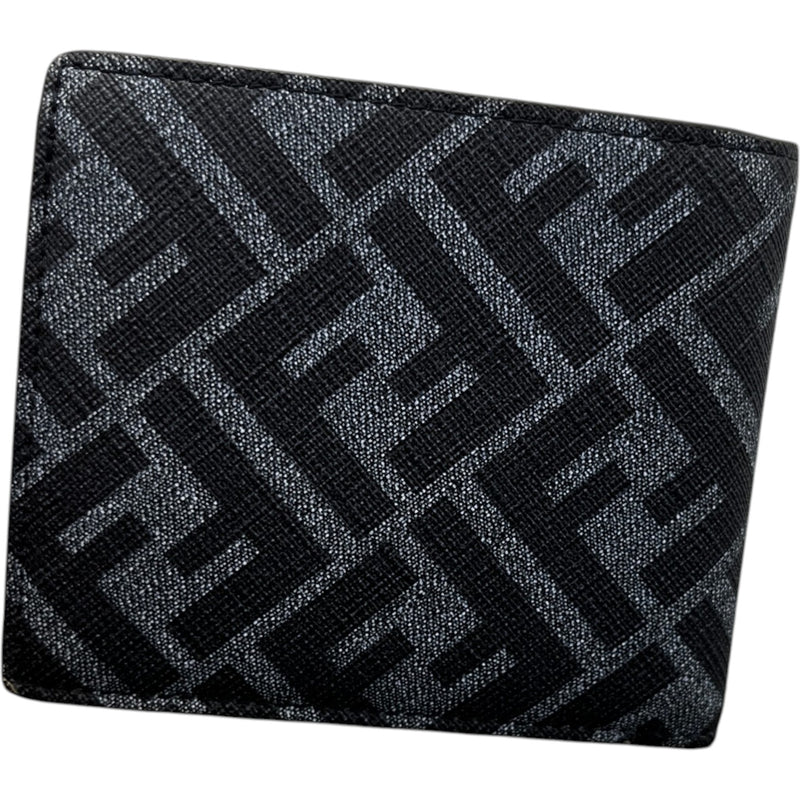 Men's Diagonal Bi Fold Wallet Grey