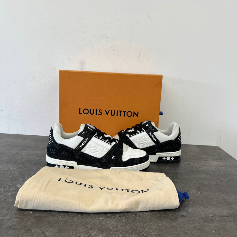 Men's LV Denim Low Trainers Black Size UK 6.5 / EU 40.5