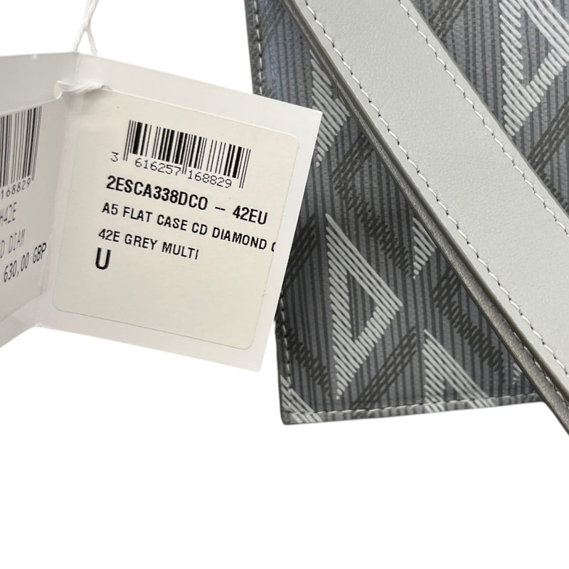 Men's A5 Flat Cd Diamond Pouch Grey