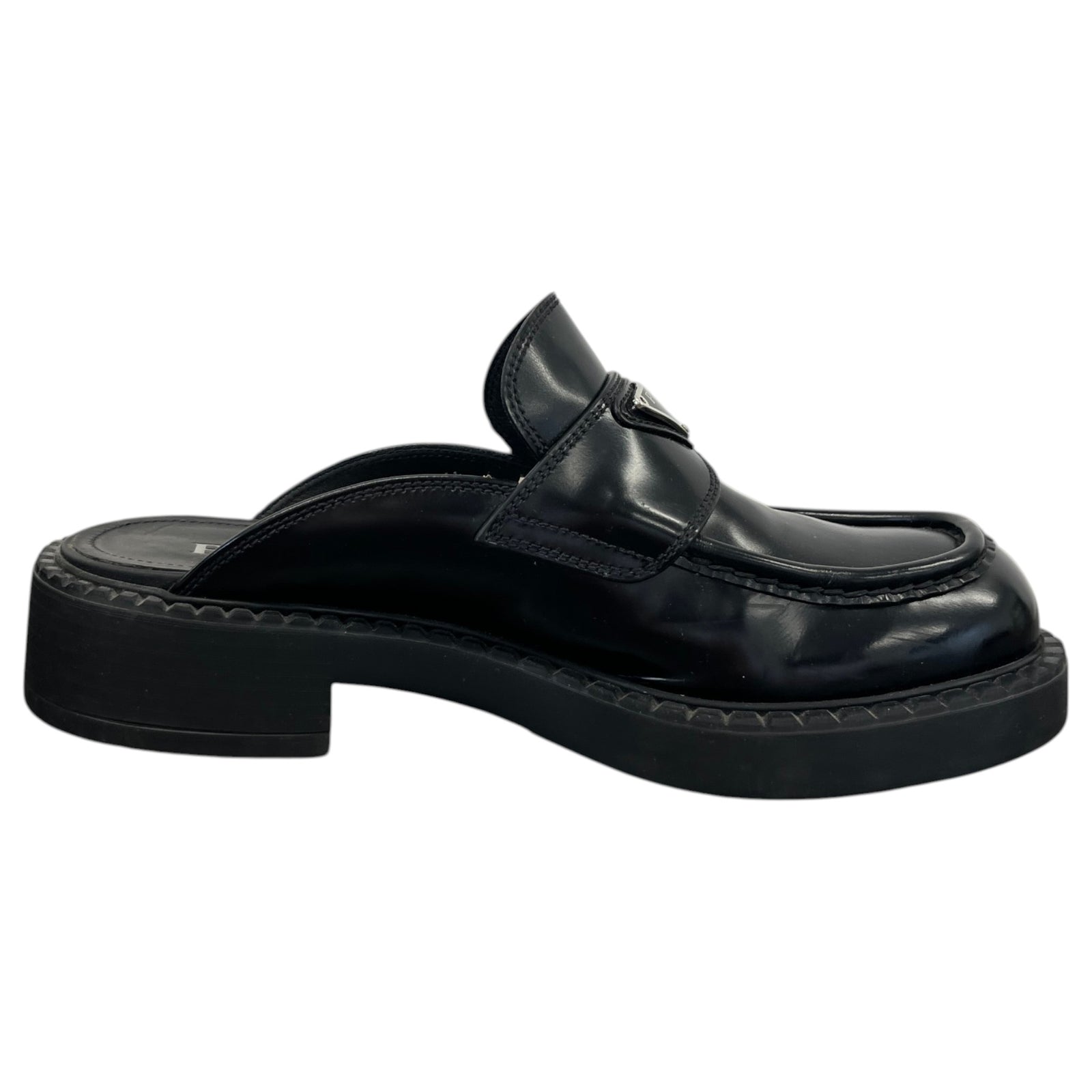 Men's Plaque Logo Loafers Black Size UK 6.5 / EU 40.5 - Photo 4