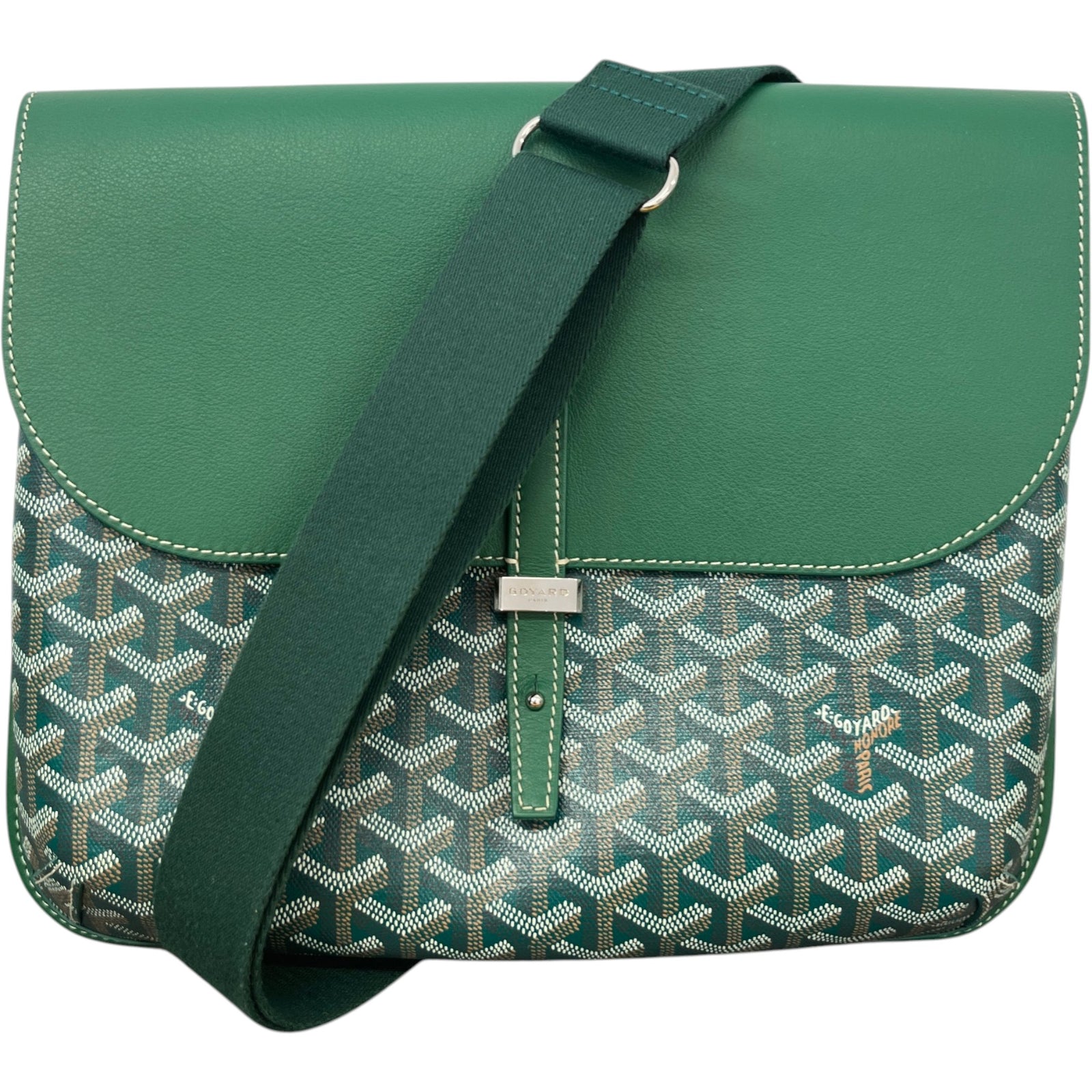 Men's Coursier Messenger Bag Green - Photo 1