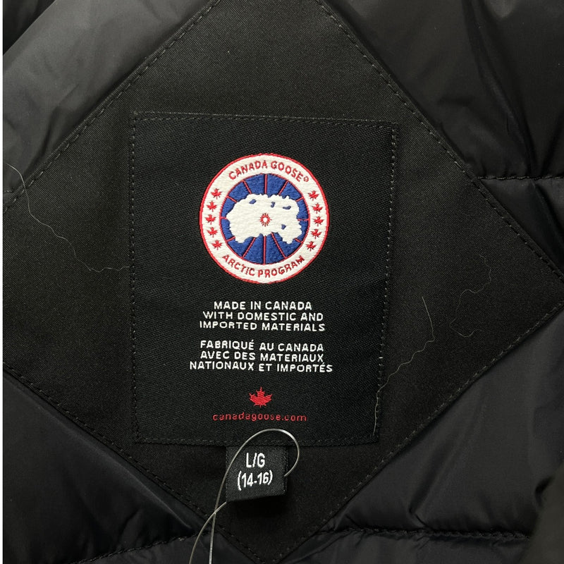 Women's Junior Brittania Parka Down Jacket Black Size Age 14-16