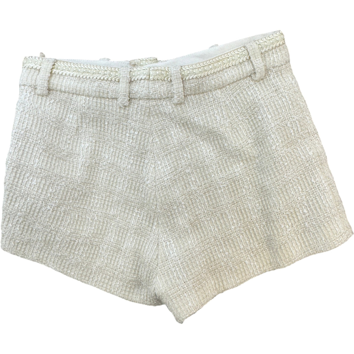 Women's Tailored Wool-Blend Shorts Cream Size M / UK 10 - Photo 2