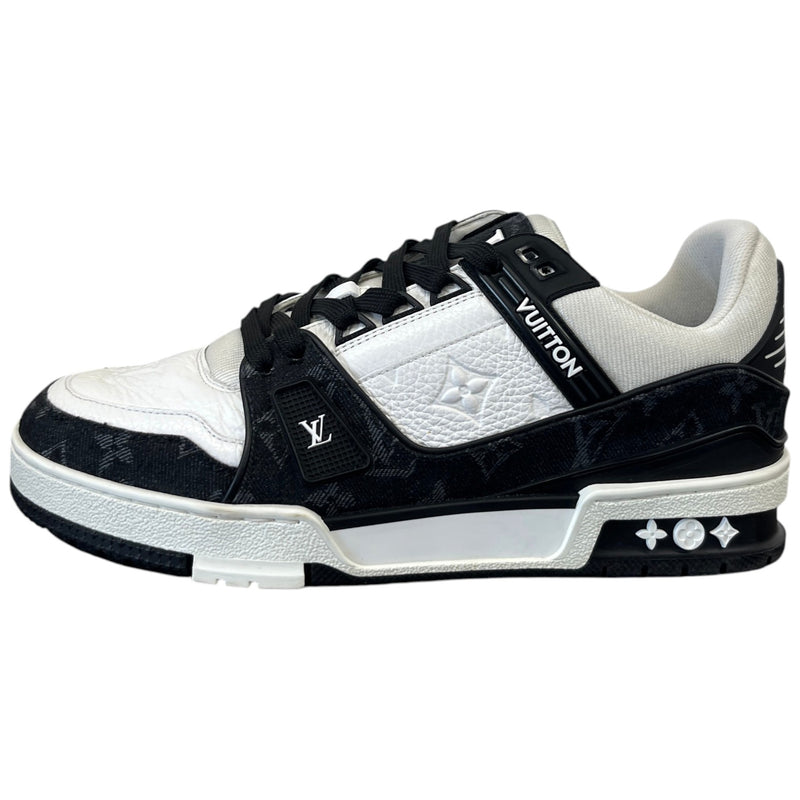 Men's LV Denim Low Trainers Black Size UK 6.5 / EU 40.5