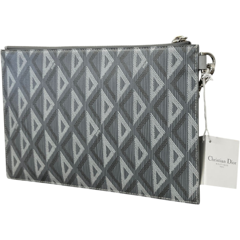 Men's A5 Flat Cd Diamond Pouch Grey
