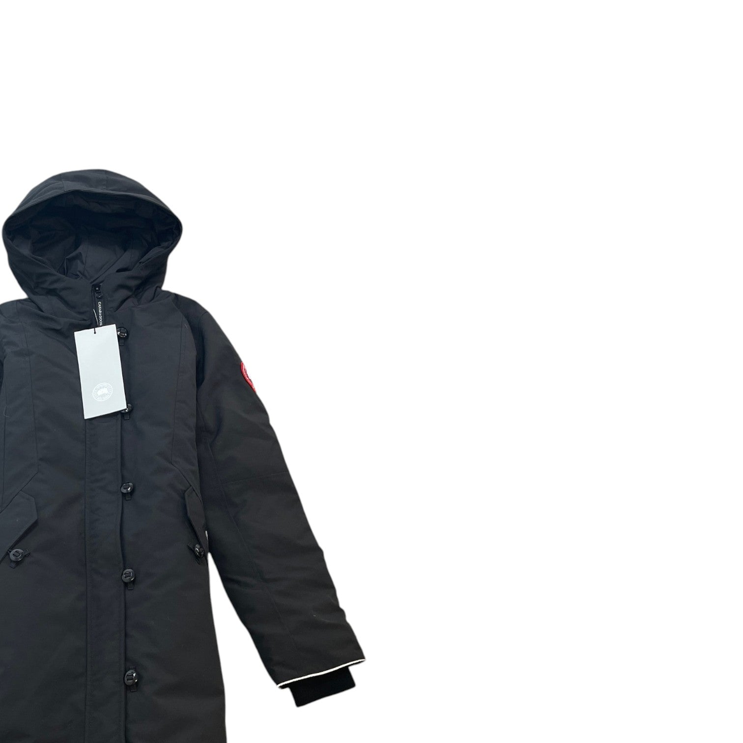 Women's Junior Brittania Parka Down Jacket Black Size Age 14-16 - Photo 3