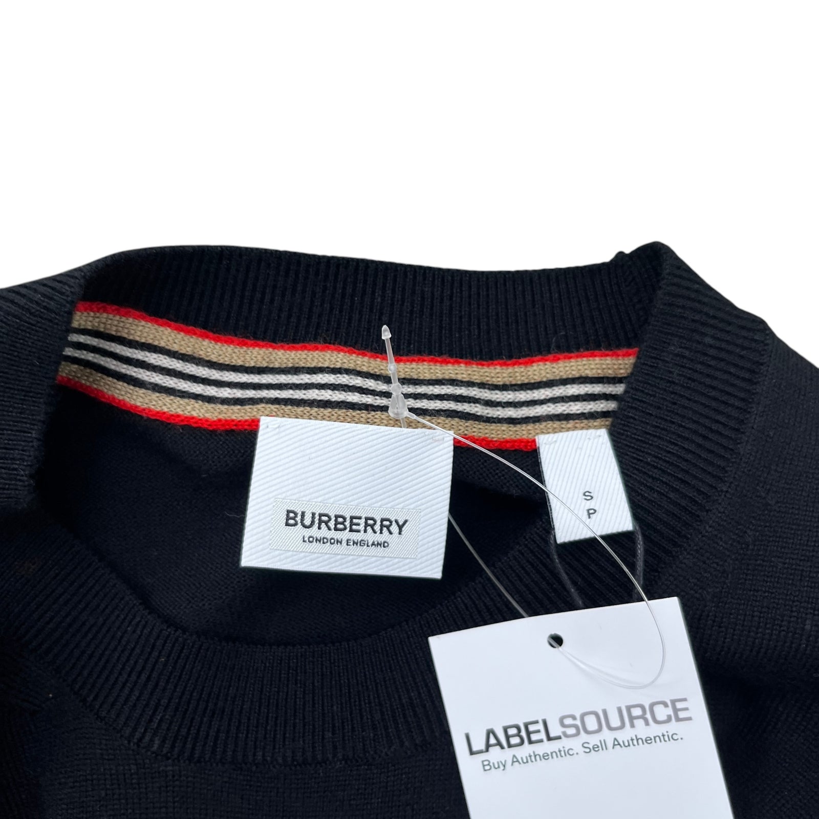Men's Embroidered B Logo Sweatshirt Black Size S - Photo 8