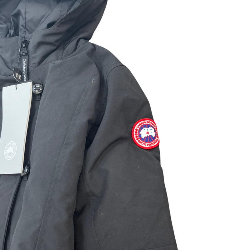 Women's Junior Brittania Parka Down Jacket Black Size Age 14-16