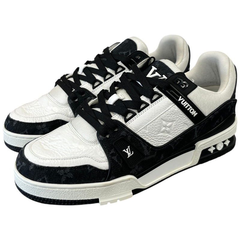 Men's LV Denim Low Trainers Black Size UK 6.5 / EU 40.5