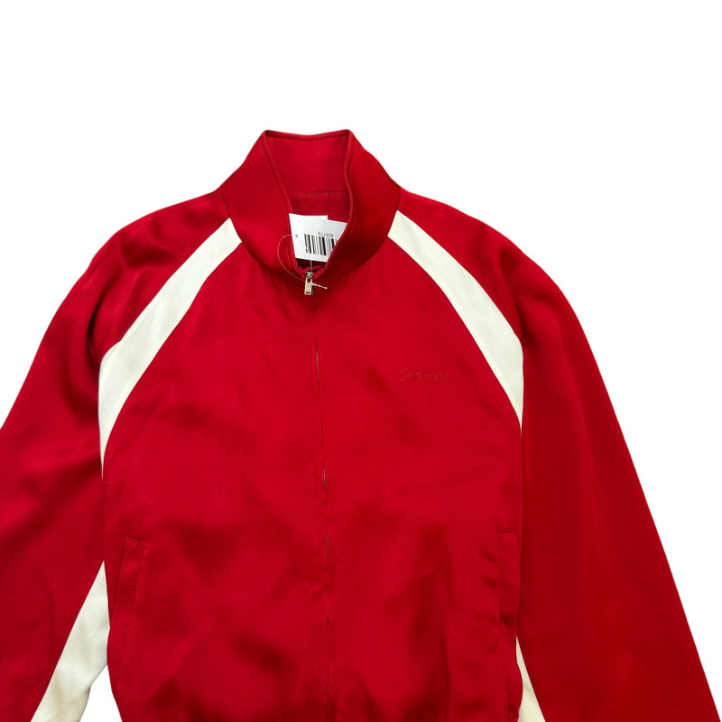 Men's Embroidered Logo Jacket Red Size M