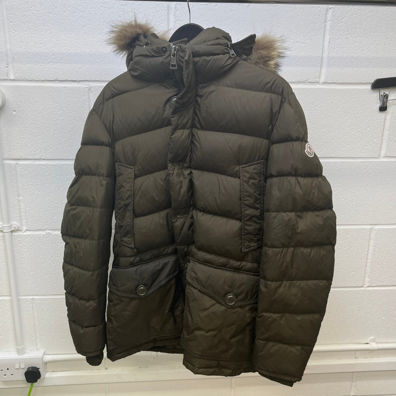 Men's Cluny Down Jacket Khaki Size 6 / XXXL