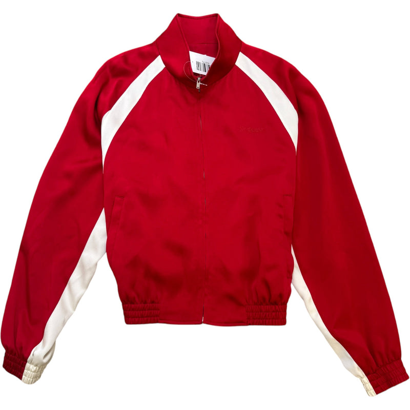 Men's Embroidered Logo Jacket Red Size M