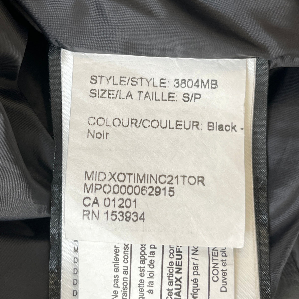 Men's MacMillan Down Jacket Black Size S - Photo 5
