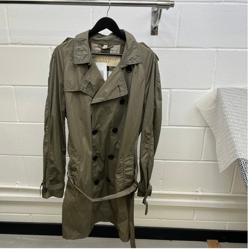 Men's Trench Jacket Khaki Size XL