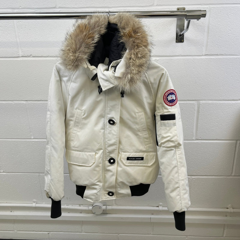 Men's Chilliwack Bomber Down Jacket White Size M
