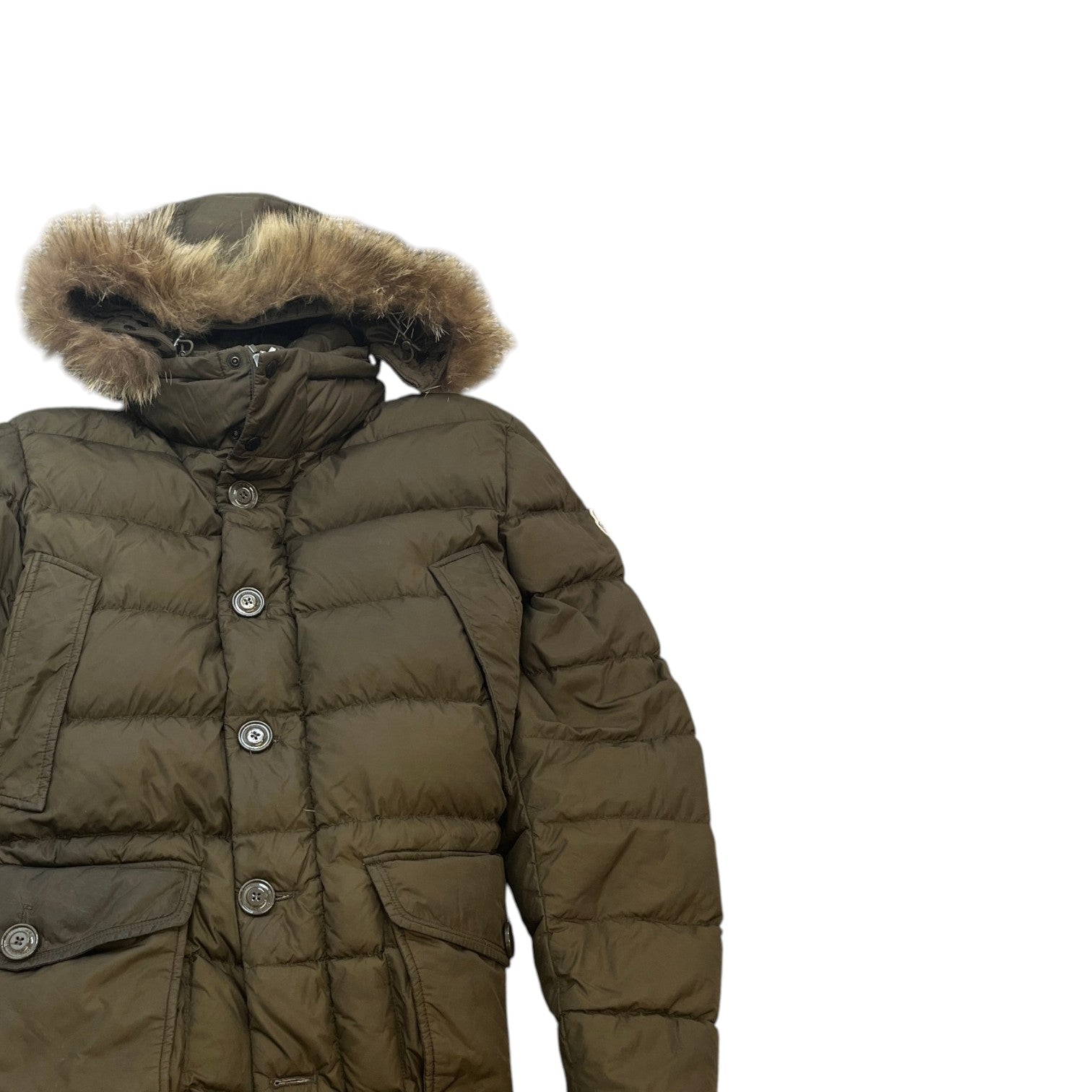 Men's Cluny Down Jacket Khaki Size 6 / XXXL - Photo 3