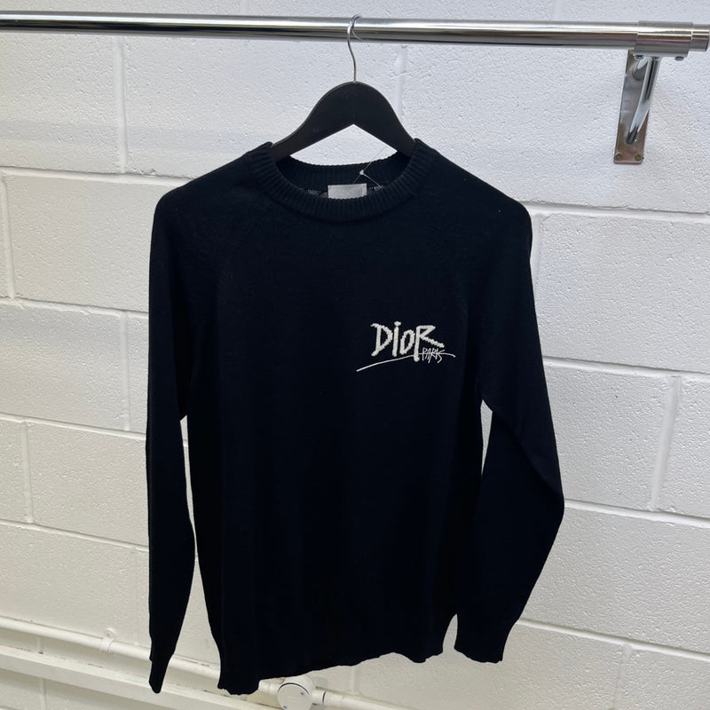 Women's x Shawn Stussy Embroidered logo Sweatshirt Black Size M / UK 10