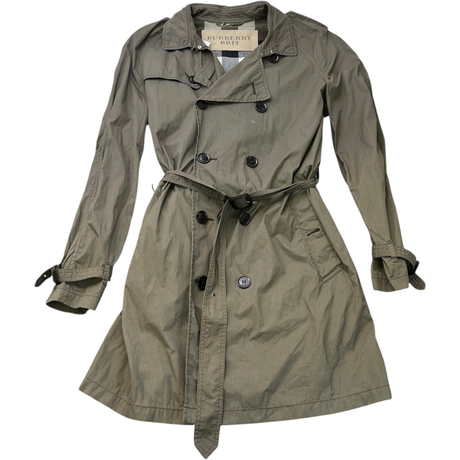 Men's Trench Jacket Khaki Size XL - Photo 1