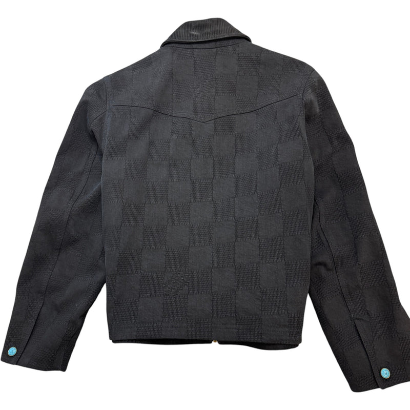 Men's Damier Workwear Blouson Jacket Black Size M